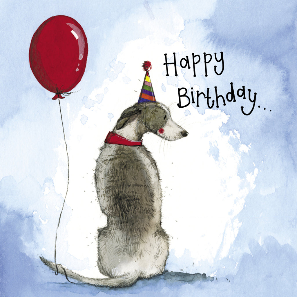 SUNSHINE WHIPPET BIRTHDAY FOIL CARD S422