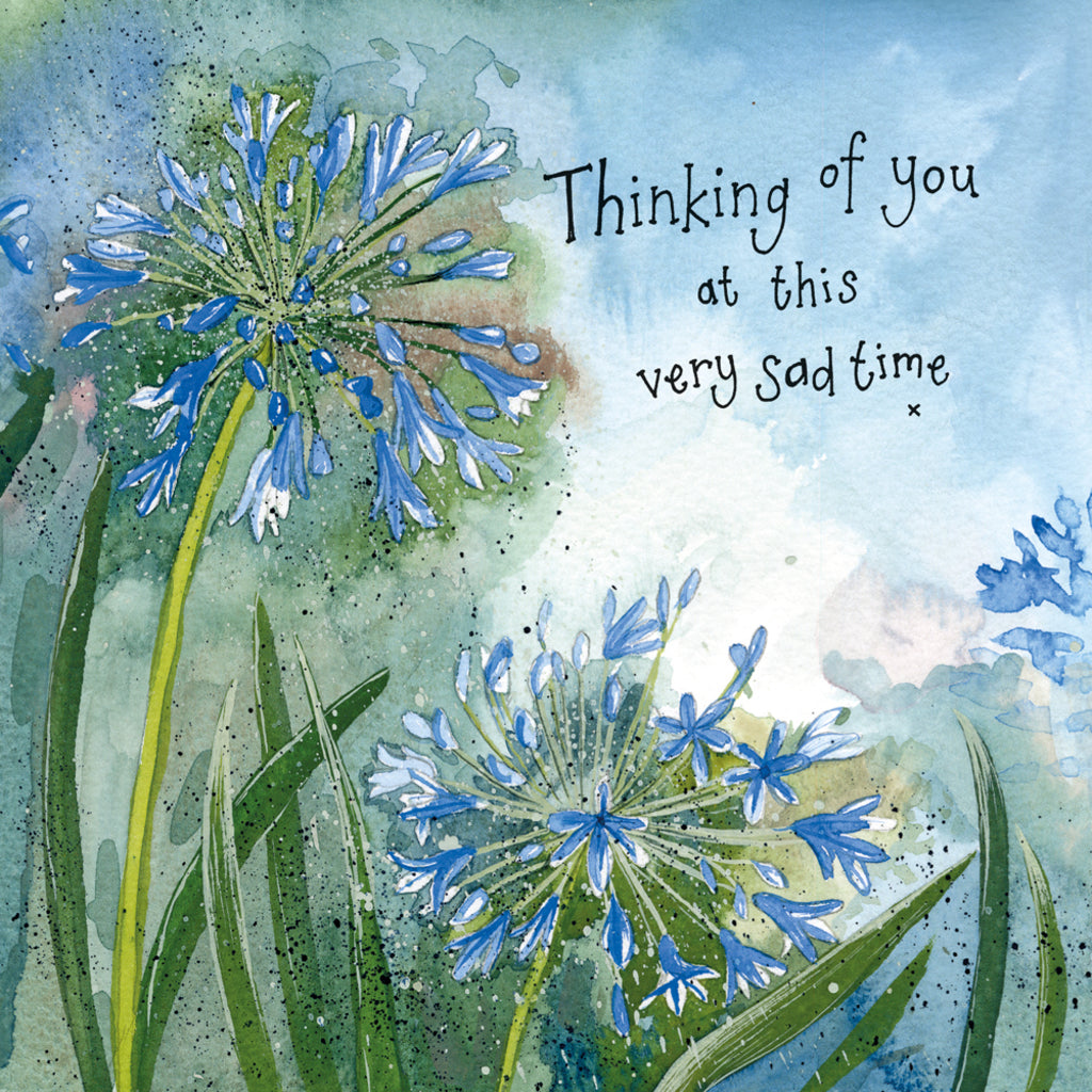 AGAPANTHUS THINKING OF YOU CARD S440