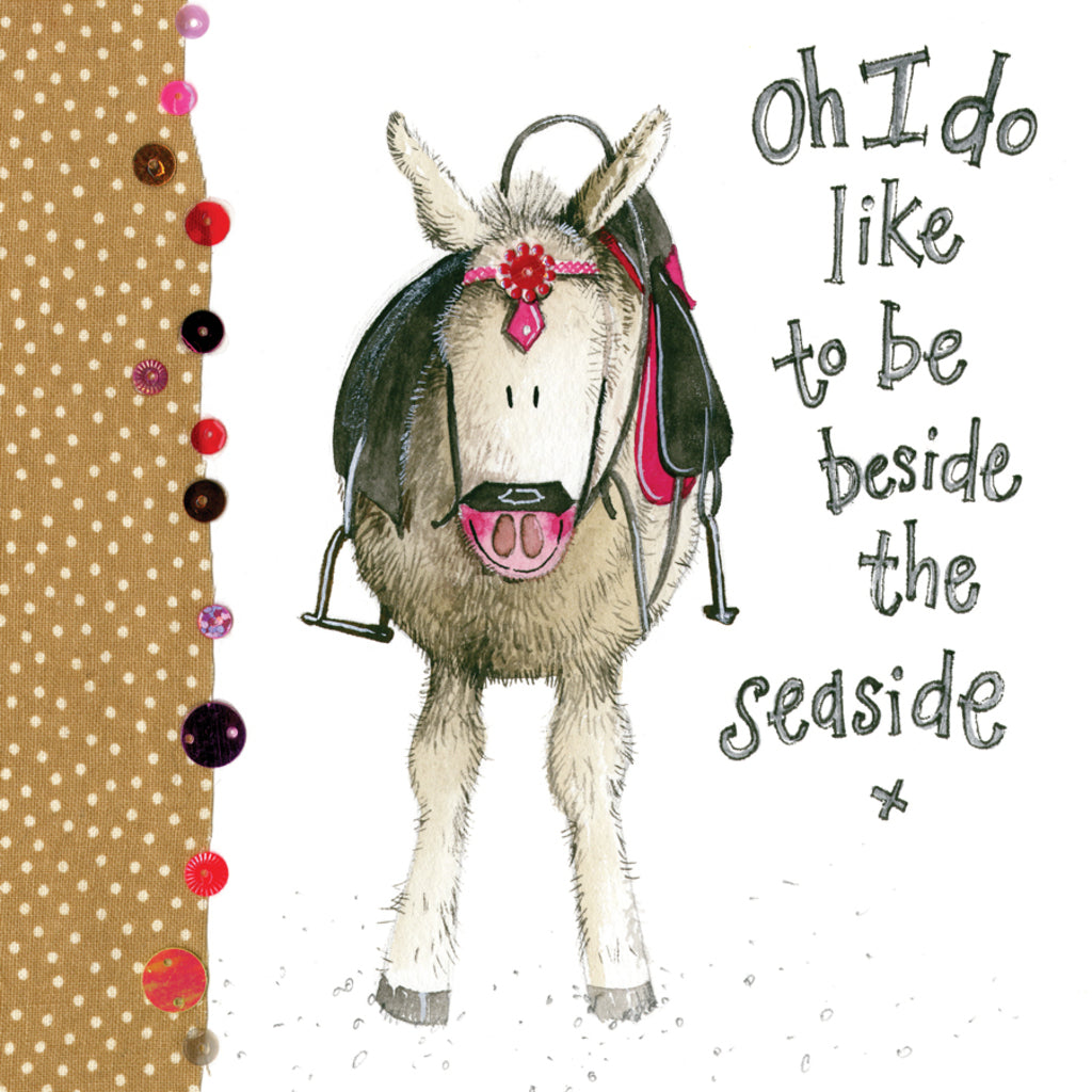 SEASIDE DONKEY CARD W33