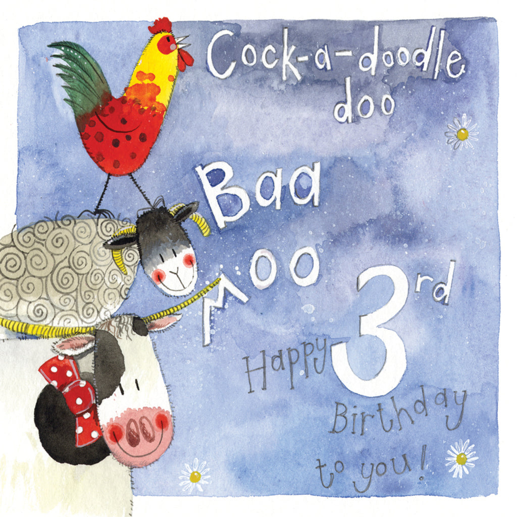 3RD BIRTHDAY CARD DF20