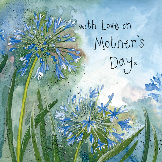 AGAPANTHUS MOTHERS DAY CARD SPRS44