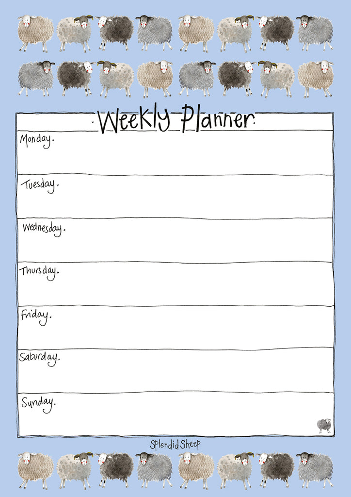 SPLENDID SHEEP WEEKLY PLANNER WP05