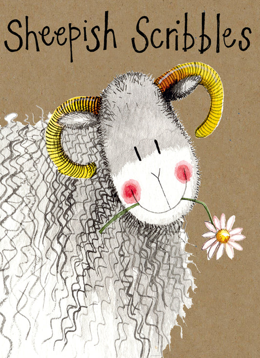 SHEEP SMALL KRAFT NOTEBOOK SKN13