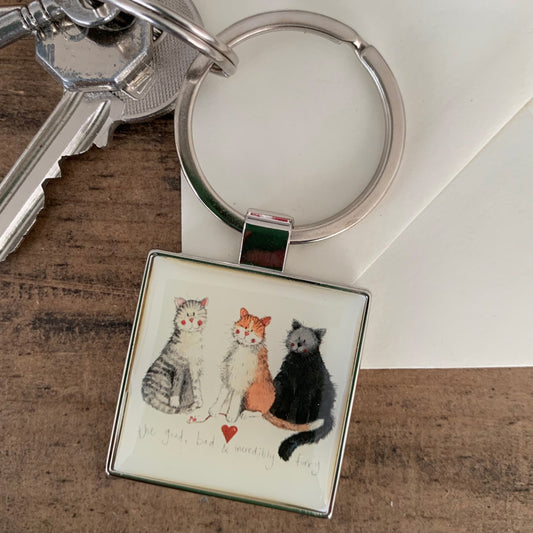 THE GOOD, BAD & THE INCREDIBLY FURRY KEY RING K26