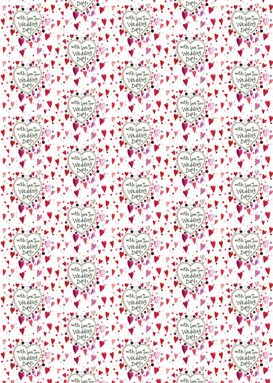 WEDDING FOLDED GIFTWRAP SGW18