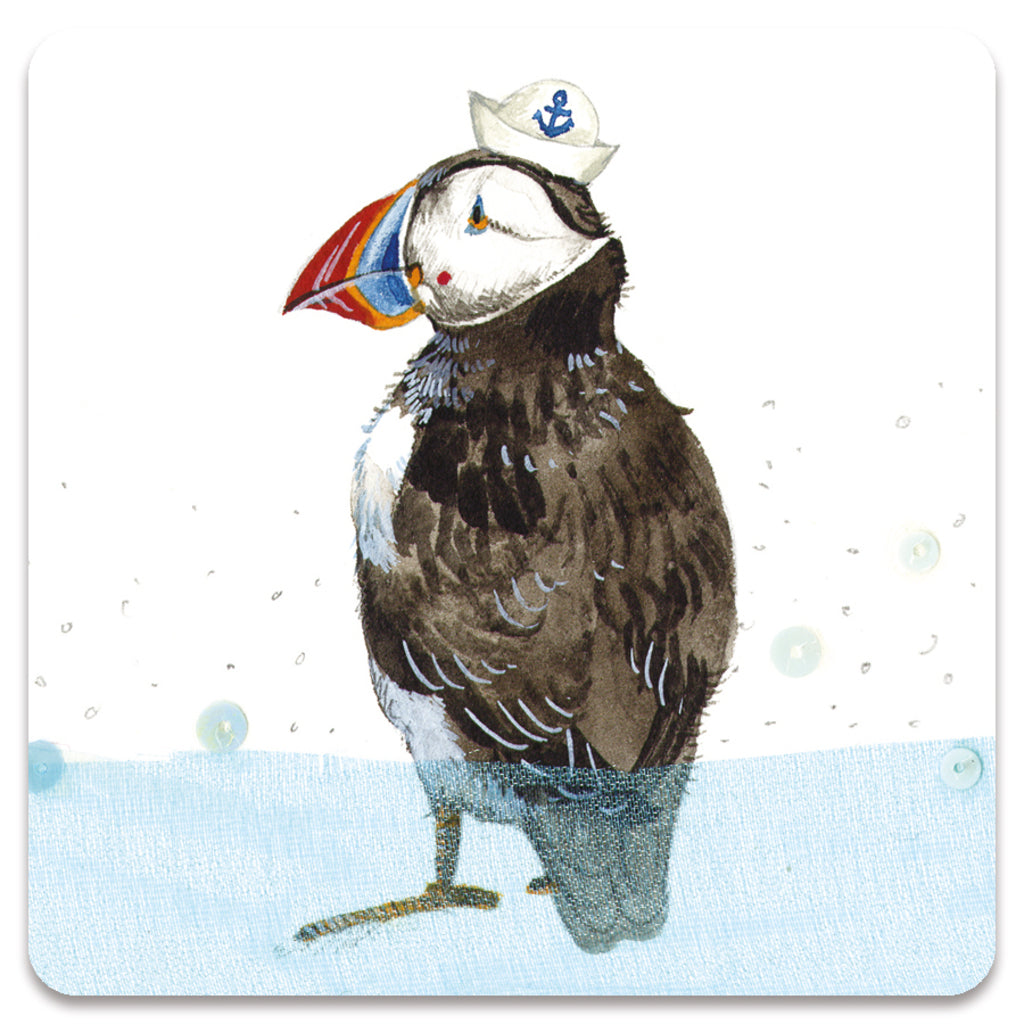 AHOY THERE PUFFIN FRIDGE MAGNET FM242