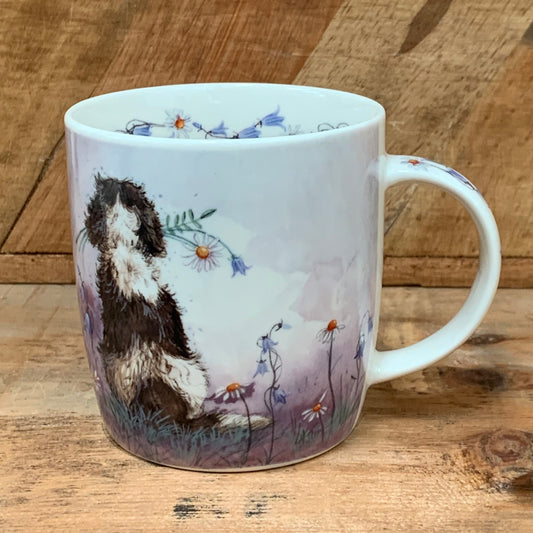 SPANIEL & FLOWERS MUG M49