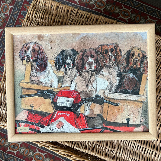 WORKING SPANIELS LAP TRAY LP08