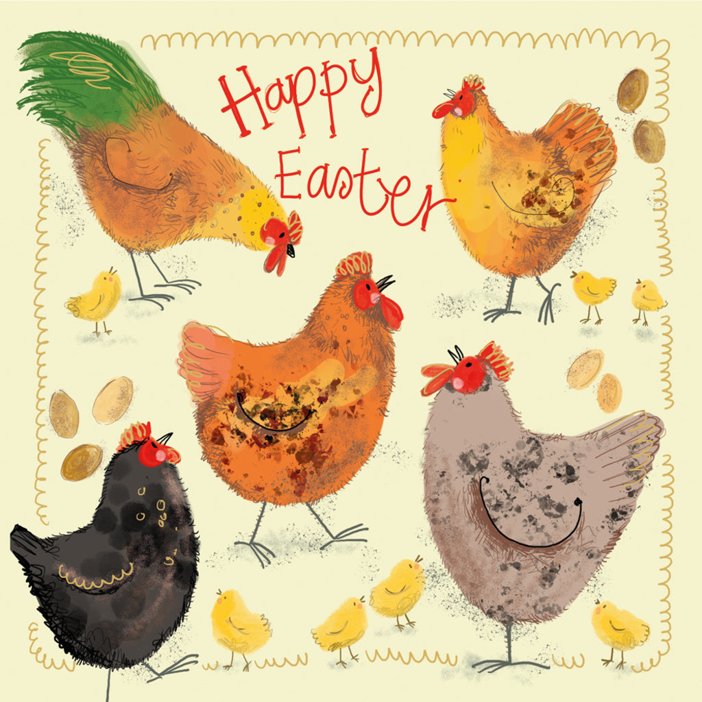 SPRS68 EASTER HENS EASTER CARD SPRS68