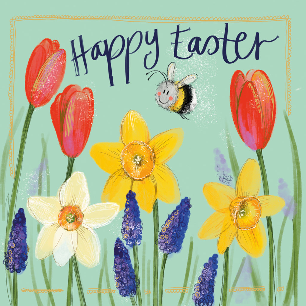 SPRS69 FLORAL EASTER CARD SPRS69