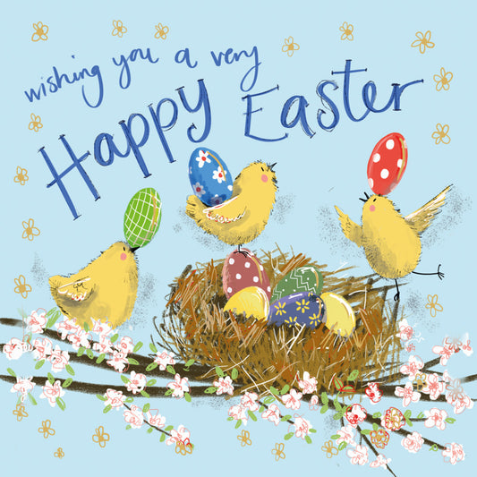 SPRS73 NEST EGG EASTER CARD SPRS73