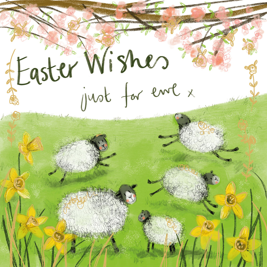 SPRS74 EASTER FLOCK EAST CARD SPRS74