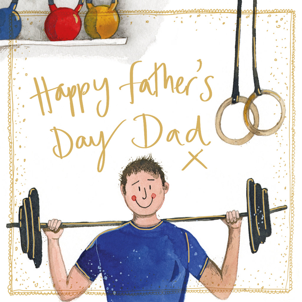 SPRS86 GYM FATHERS DAY CARD SPRS86