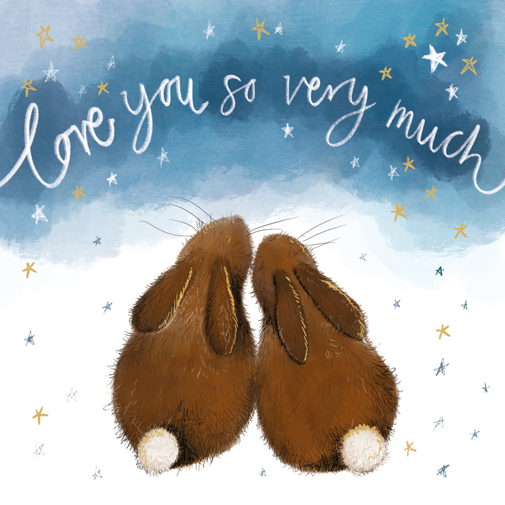 SPRS60 BUNNY LOVE YOU VALENTINES CARD SPRS60