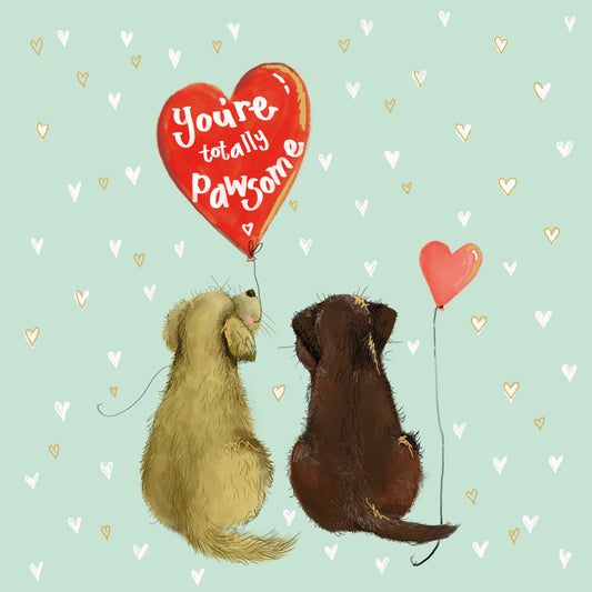 SPRS65 PAWSOME VALENTINES CARD SPRS65