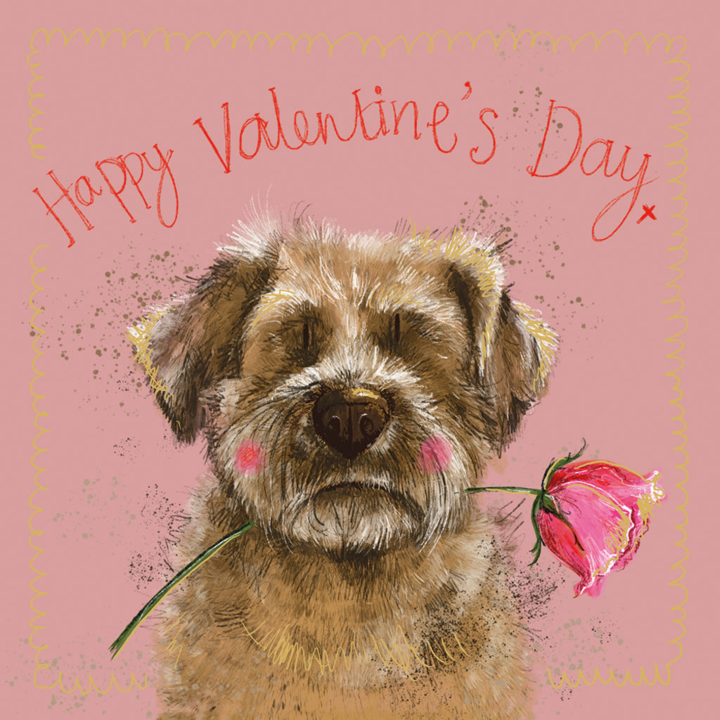 SPRS67 BORDER VALENTINE CARD SPRS67