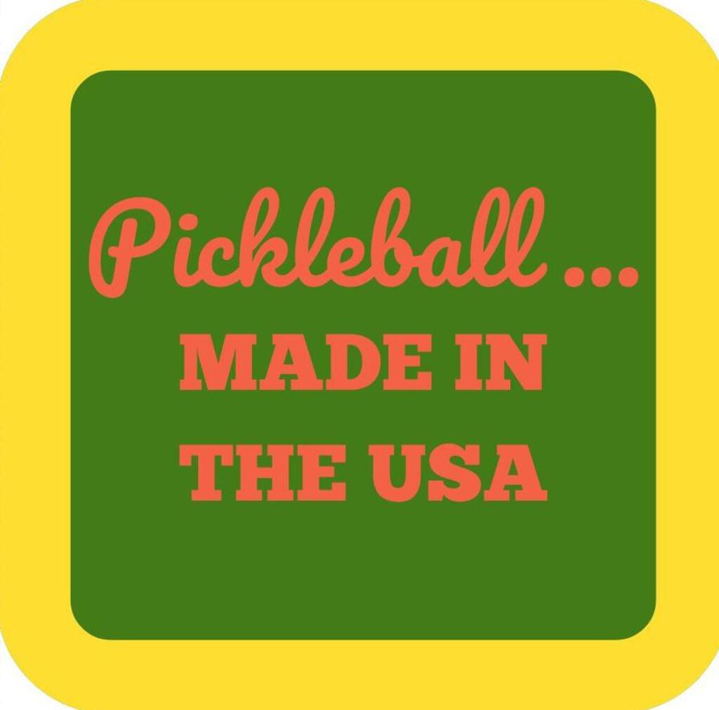 Pickleball Made In The USA Funny Premium Drink Coaster Resin With Cork Backing 266410 266410 266410