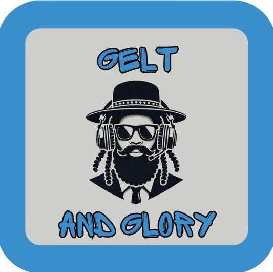 Gelt And Glory Funny Holiday Premium Drink Coaster Resin With Cork Backing 266971